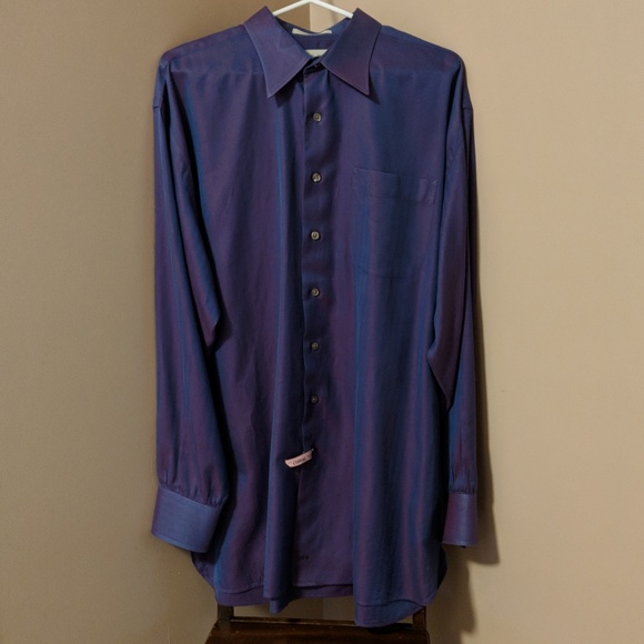 Nordstrom Other - Nordstrom Iridescent Pink/Blue Herringbone Shirt